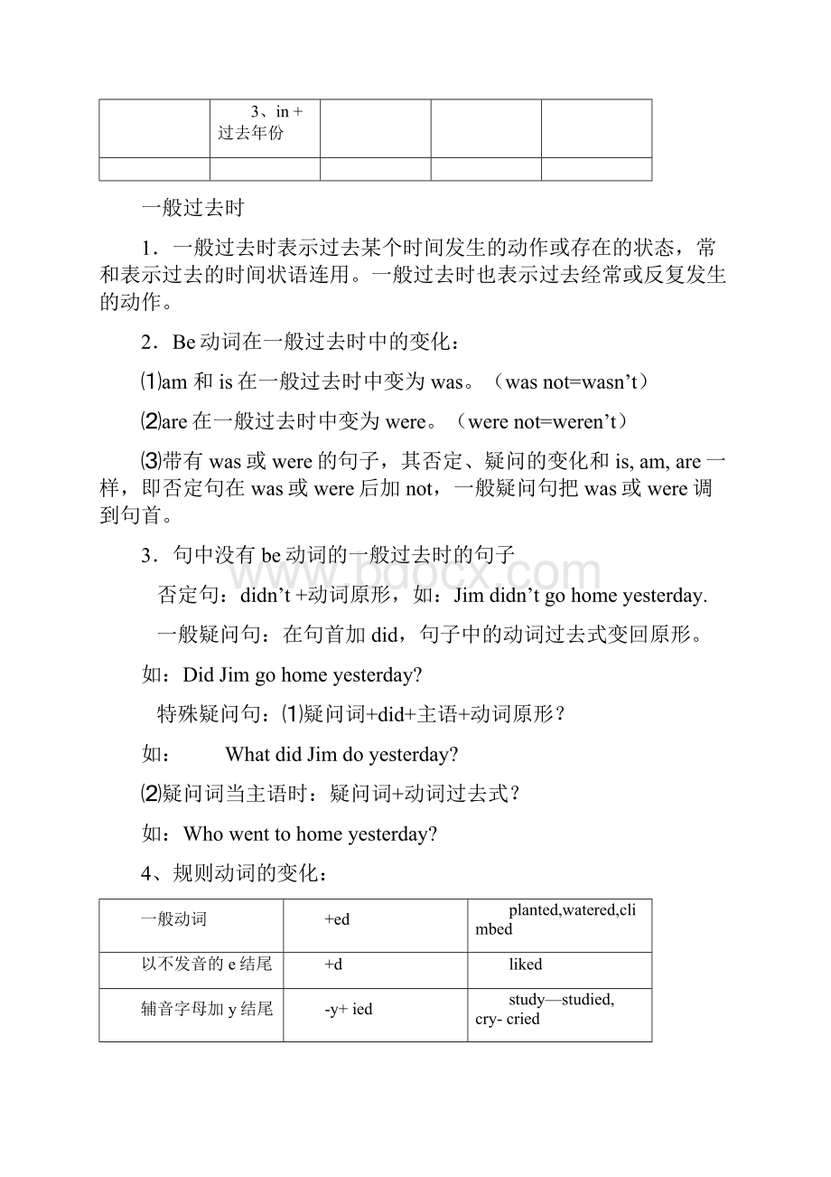 小学一般现在时过去式现在进行时将来时讲解.docx_第3页