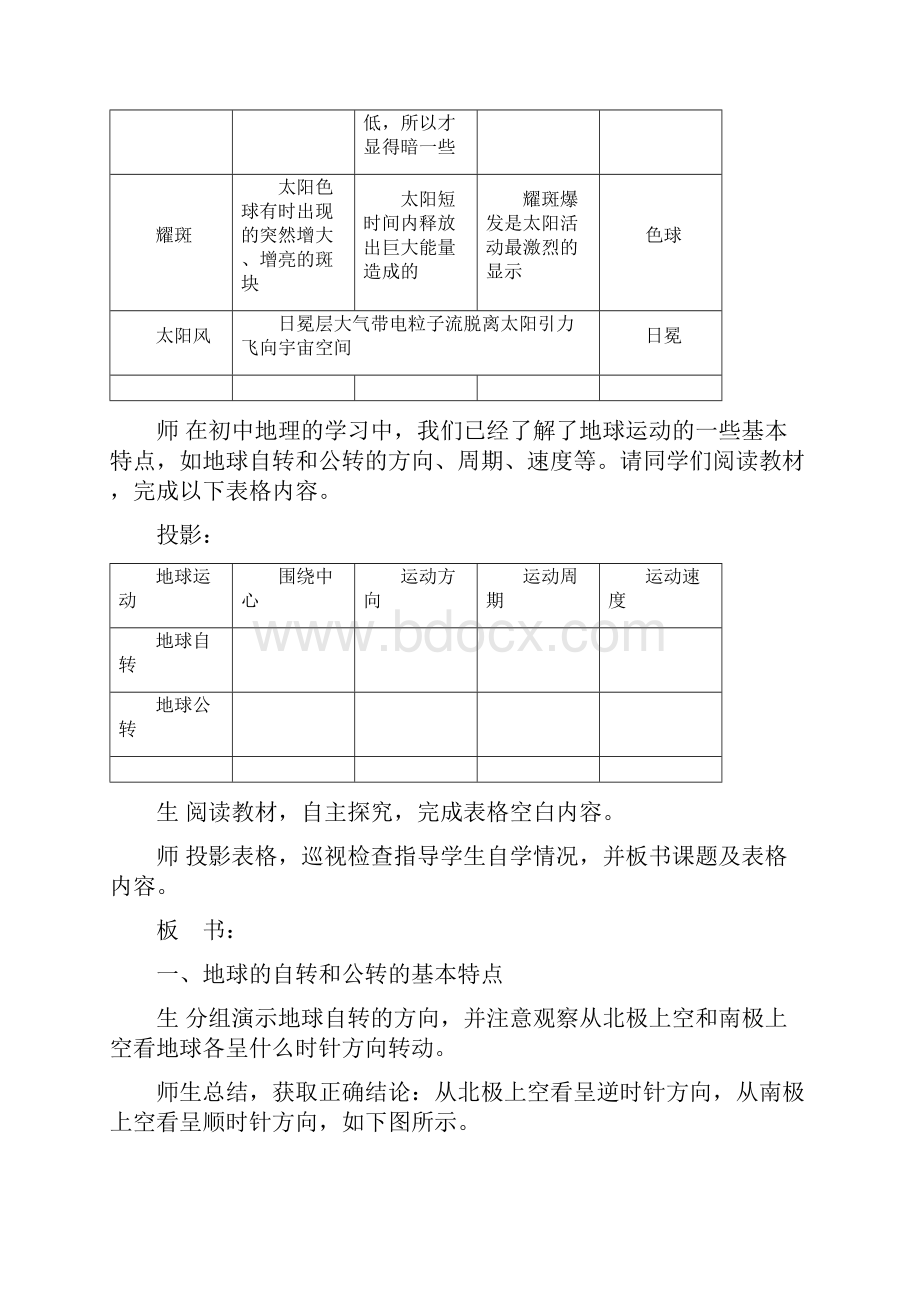 高中地理湘教版必修1地球地运动教案设计.docx_第3页