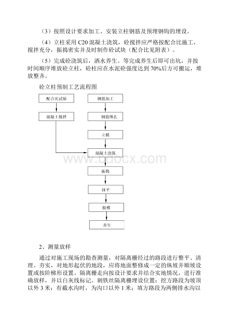 隔离栅施工实用工艺及方法.docx_第2页