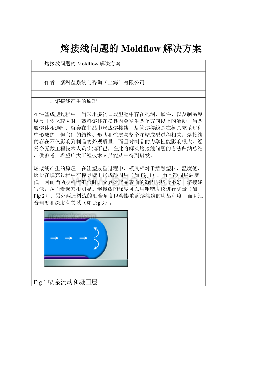 熔接线问题的Moldflow解决方案.docx