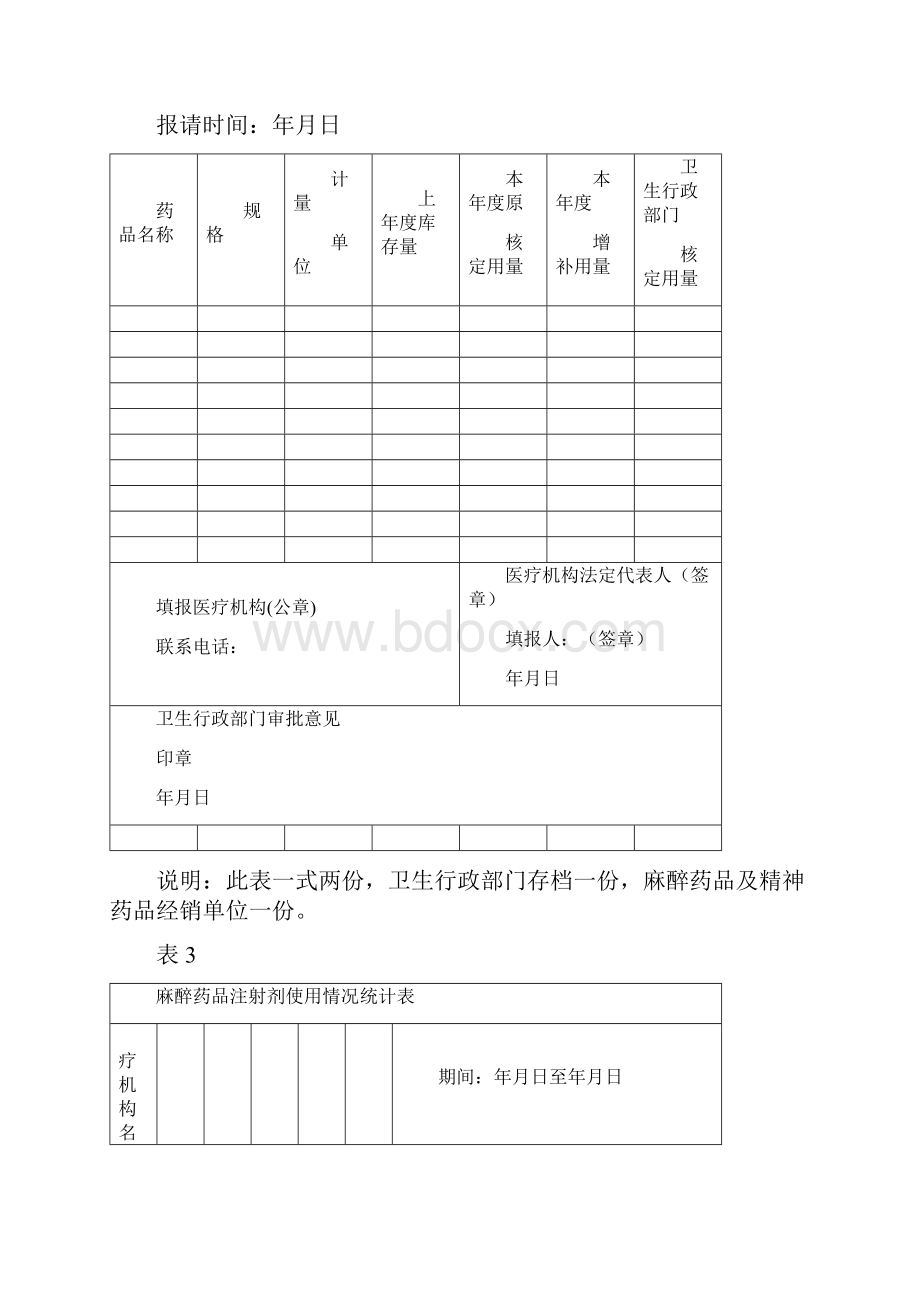 有关麻醉药品登记的各种表格.docx_第2页