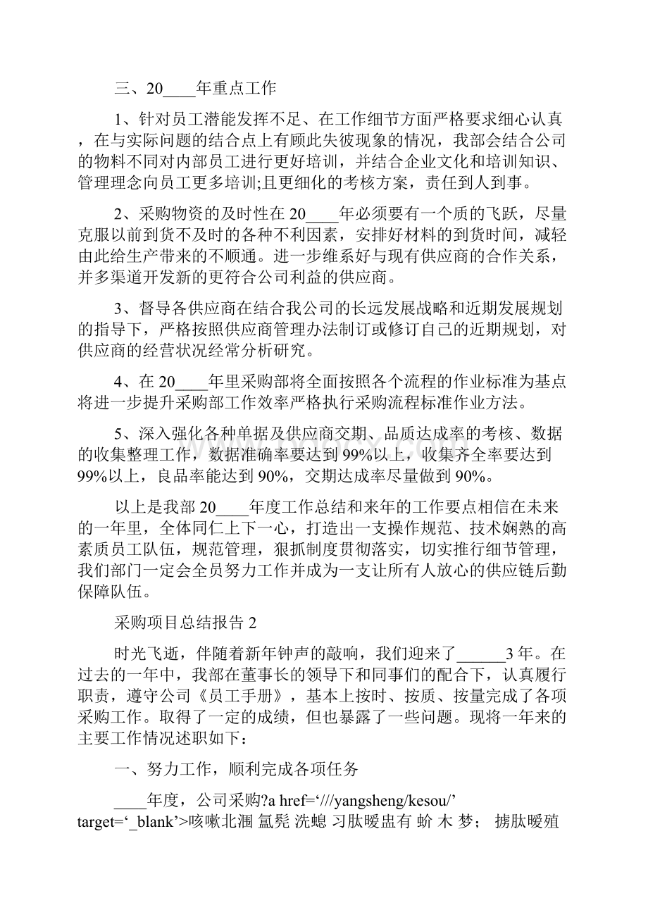 采购项目工作总结报告.docx_第2页