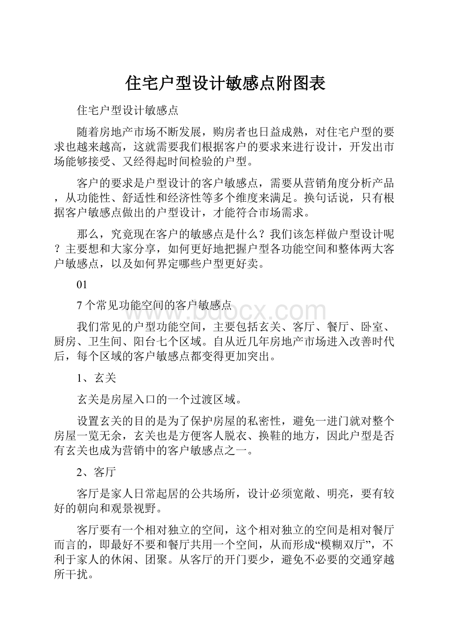 住宅户型设计敏感点附图表.docx_第1页