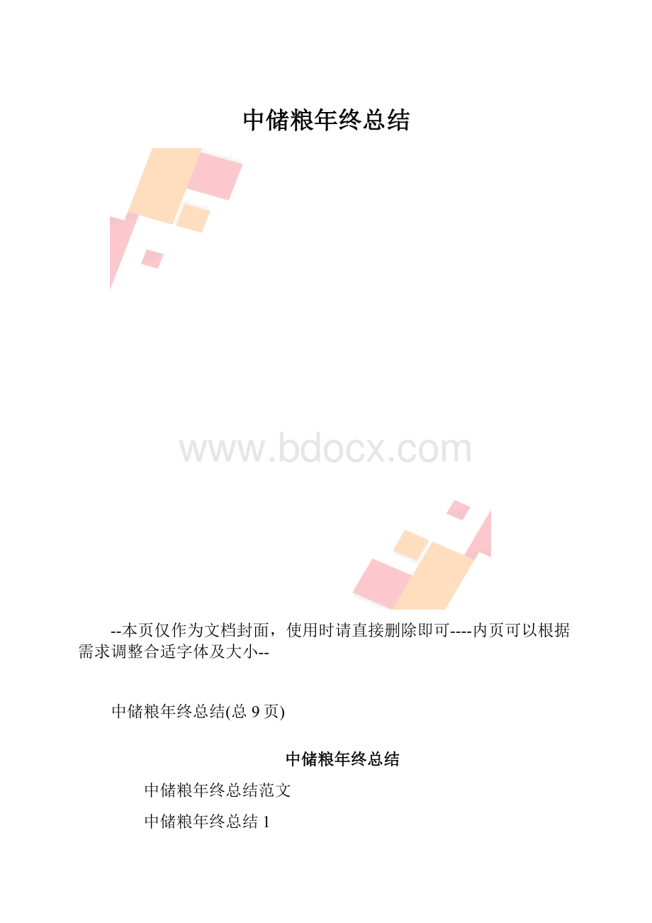 中储粮年终总结.docx