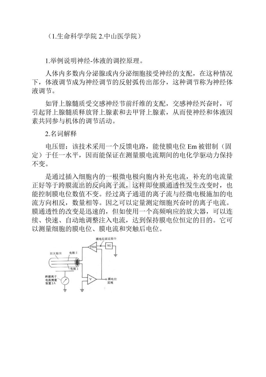 生理学复习题参考答案.docx_第2页