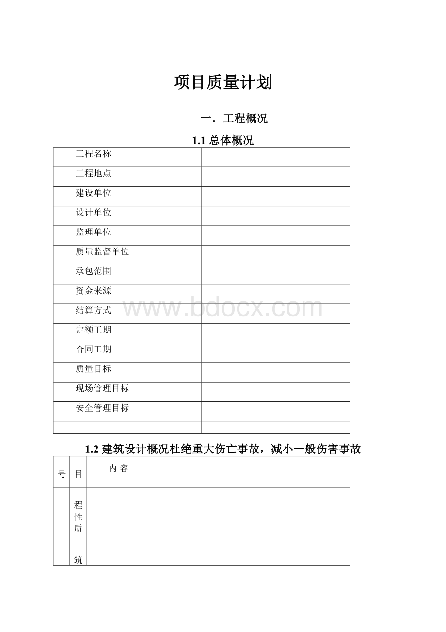 项目质量计划.docx