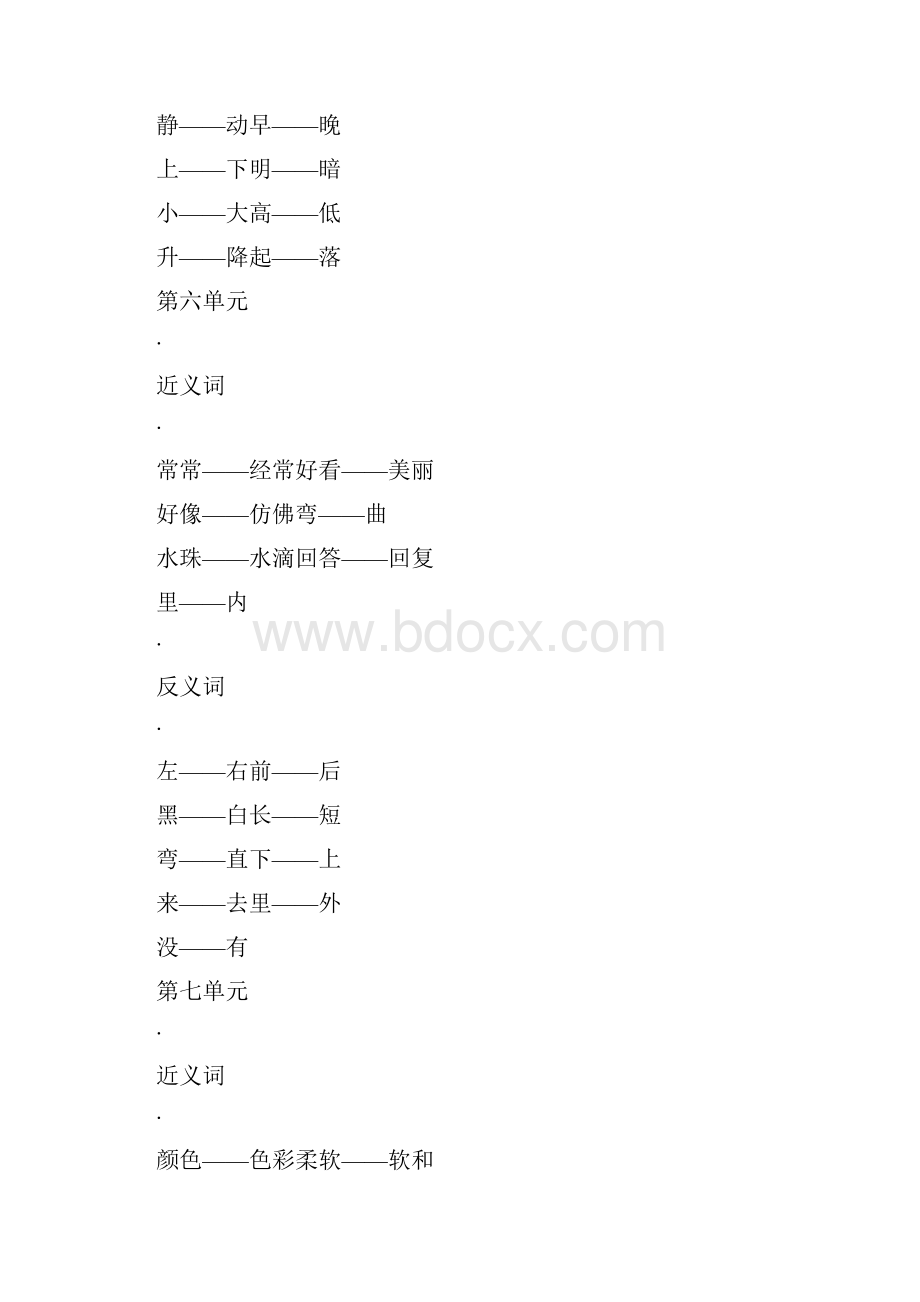 小学语文6年级近义词反义词大全.docx_第3页