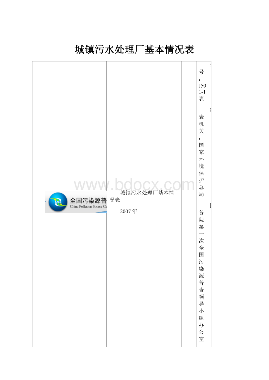 城镇污水处理厂基本情况表.docx