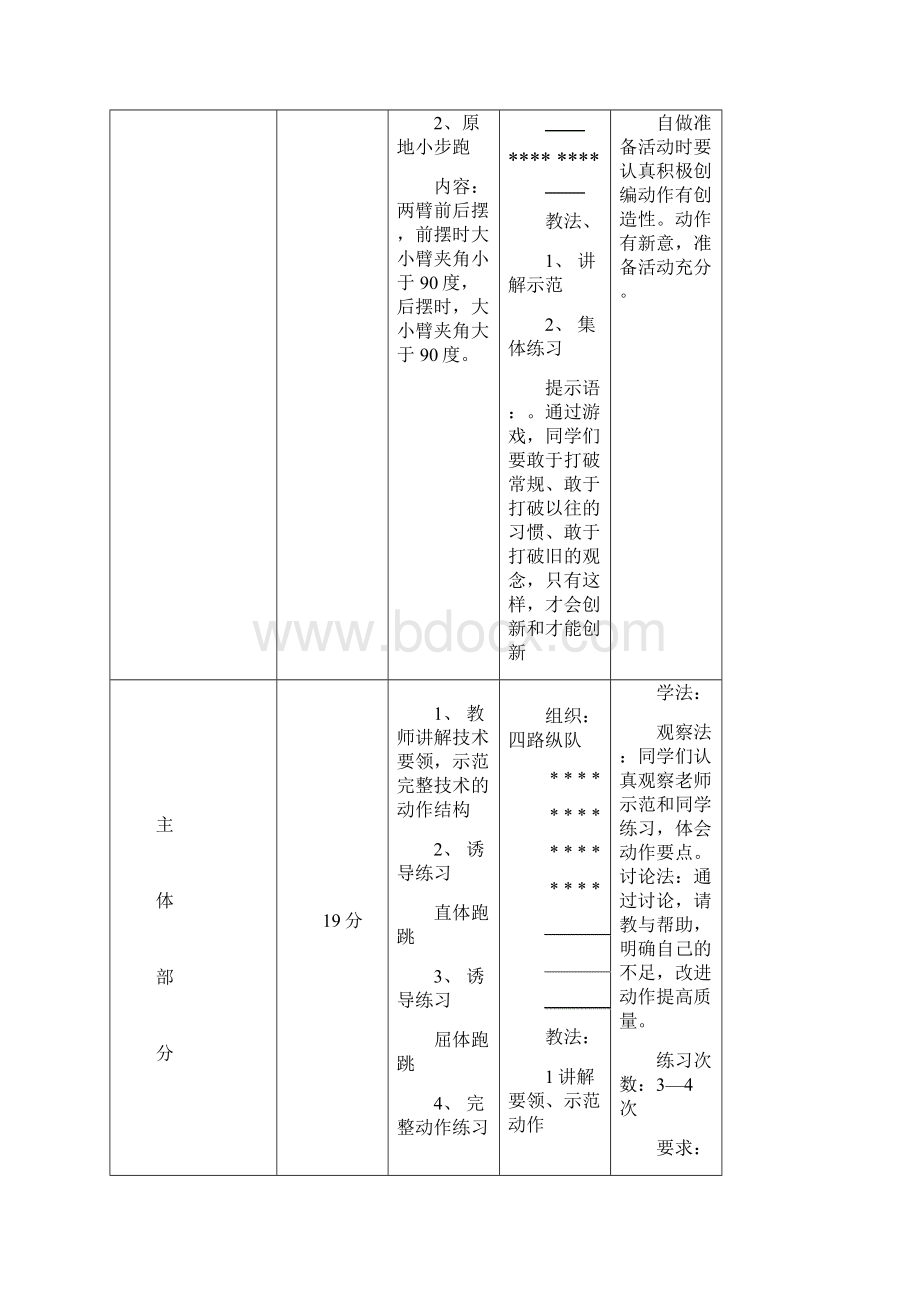 人教版初中体育与健康《快速跑蹲踞式起跑》教学设计.docx_第3页