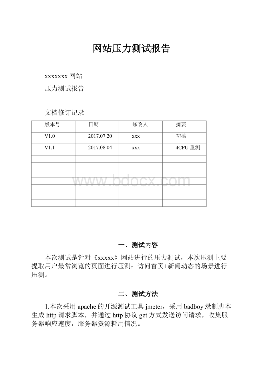 网站压力测试报告.docx