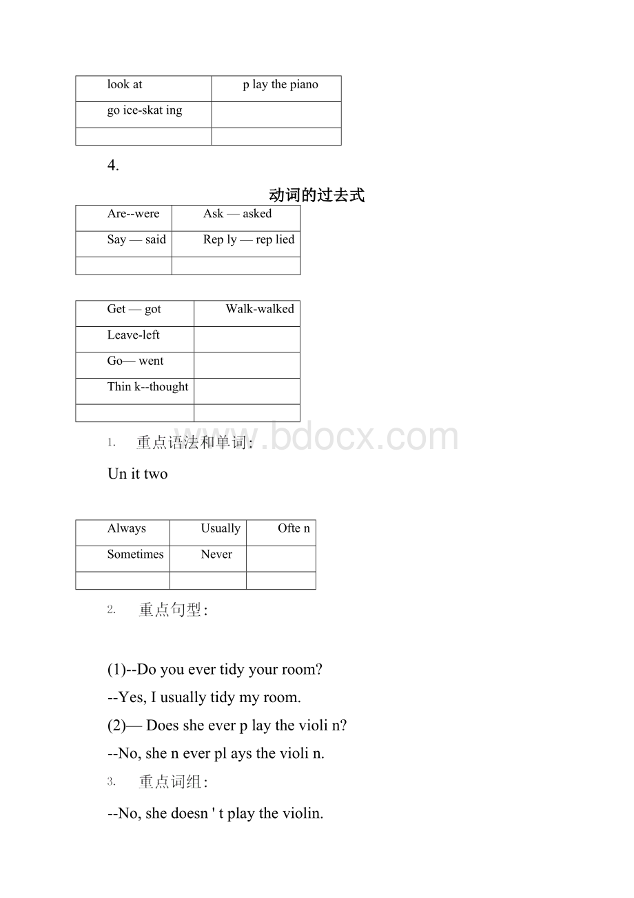 香港朗文4A总结U1U7.docx_第2页