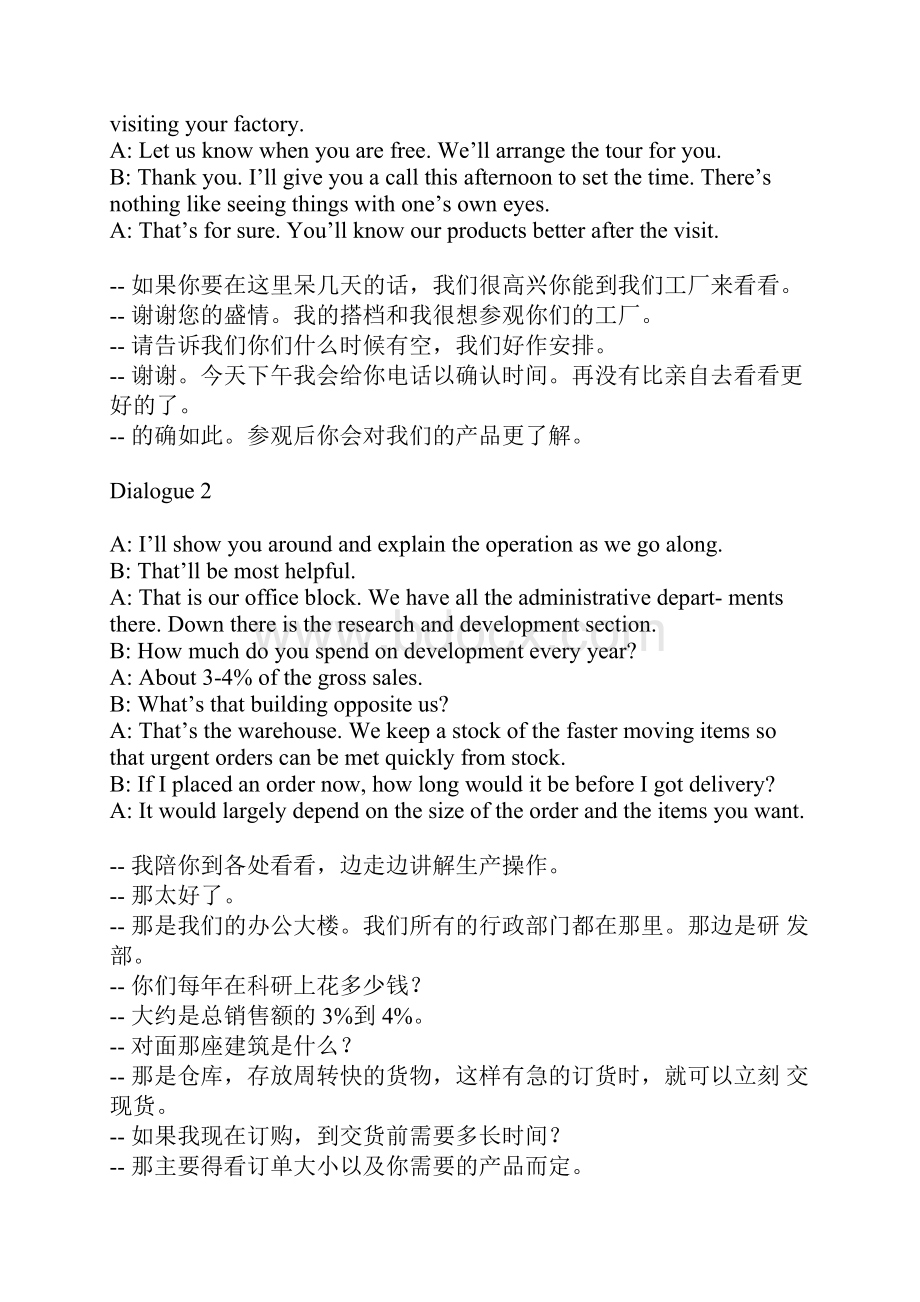 客户参观工厂英语对话大全.docx_第2页