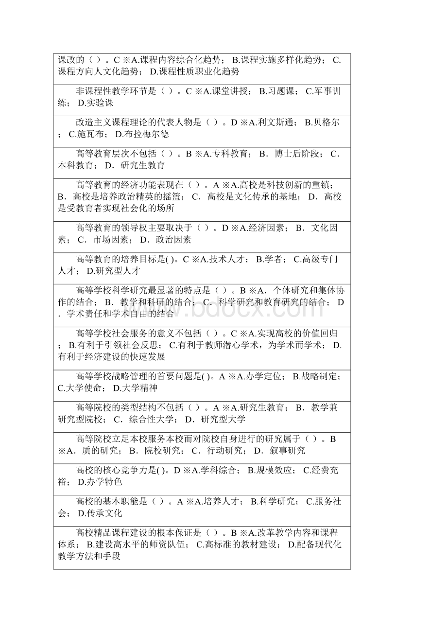 高等教师资格证题库教育学单选.docx_第3页