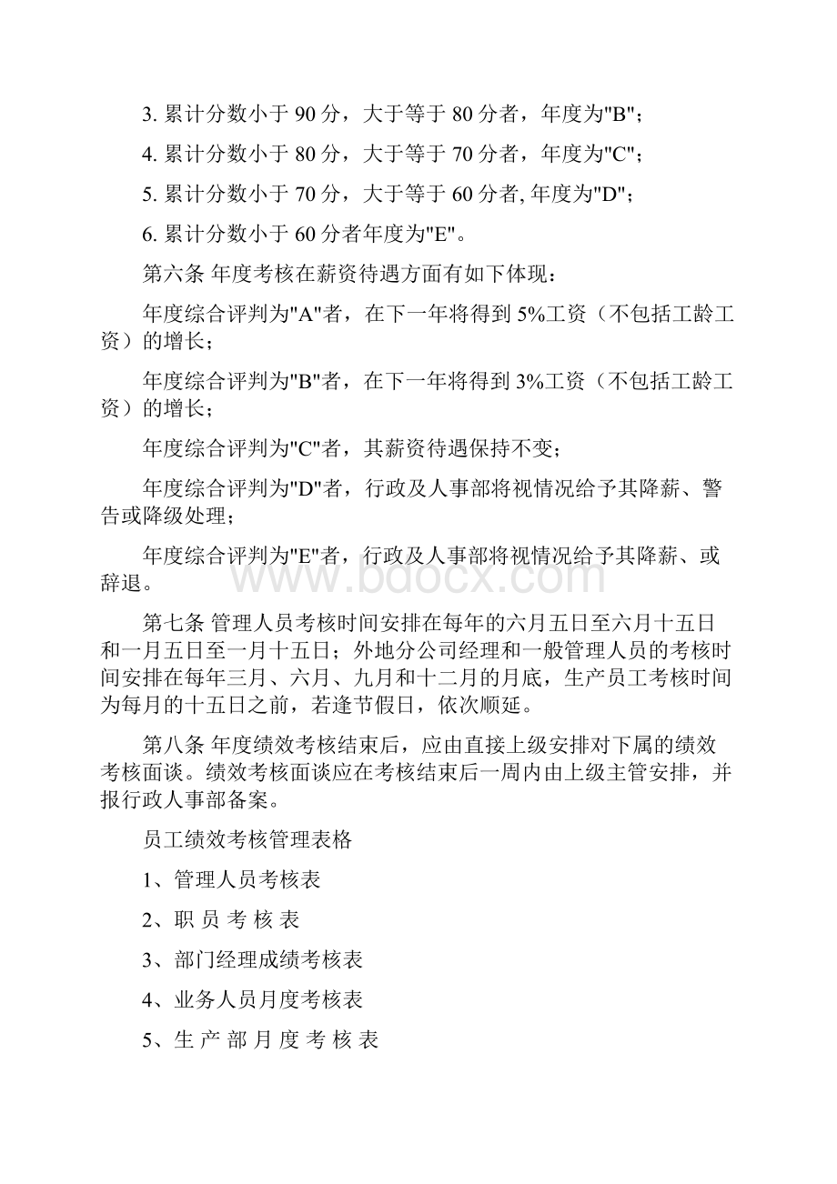 员工考核制度及表格大全.docx_第2页