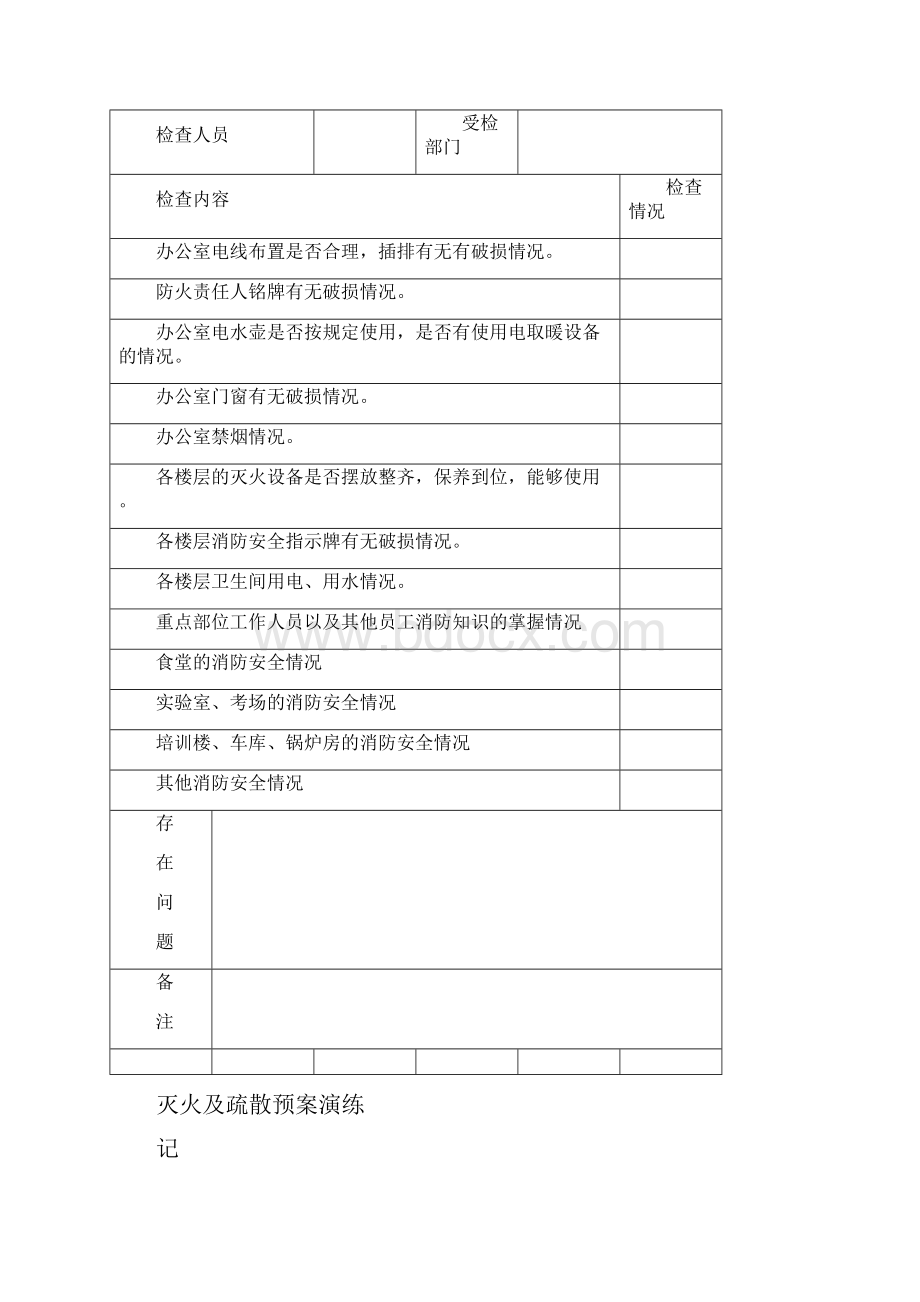 消防培训消防记录表完整版精编.docx_第2页