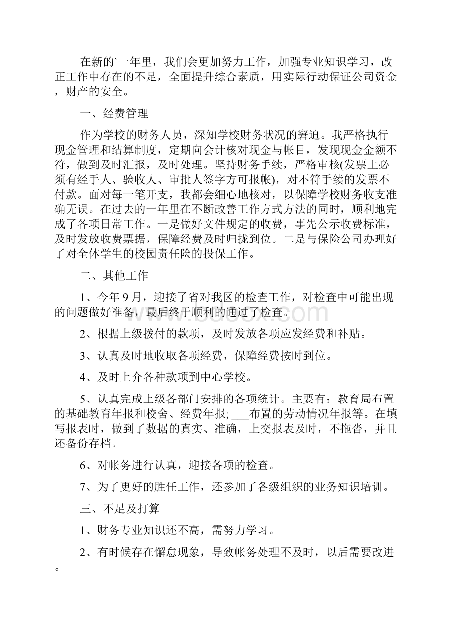 项目财务工作总结最新.docx_第2页