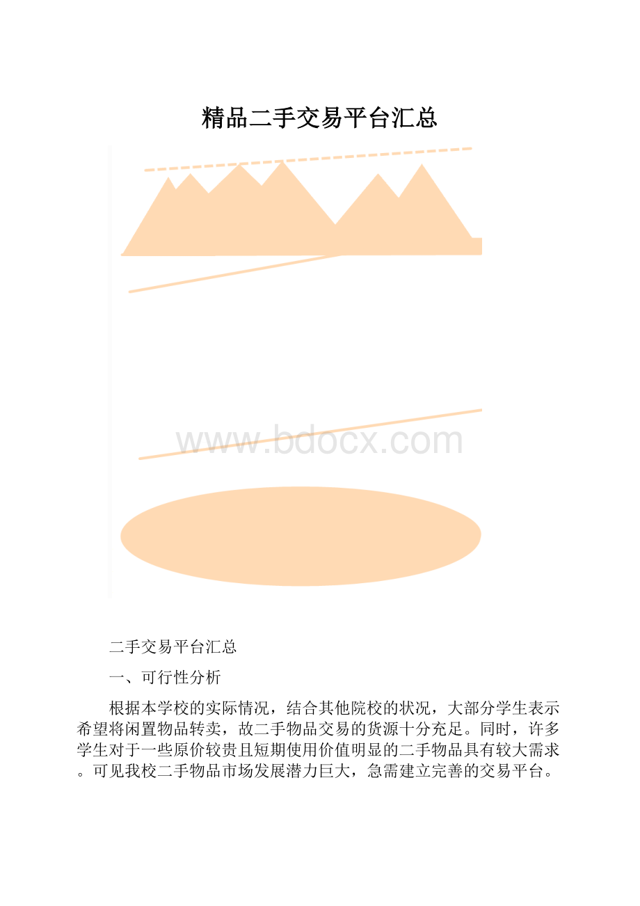 精品二手交易平台汇总.docx_第1页