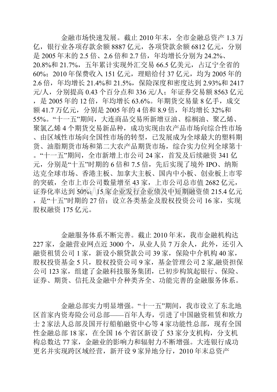 《大连区域性金融中心建设规划》.docx_第2页