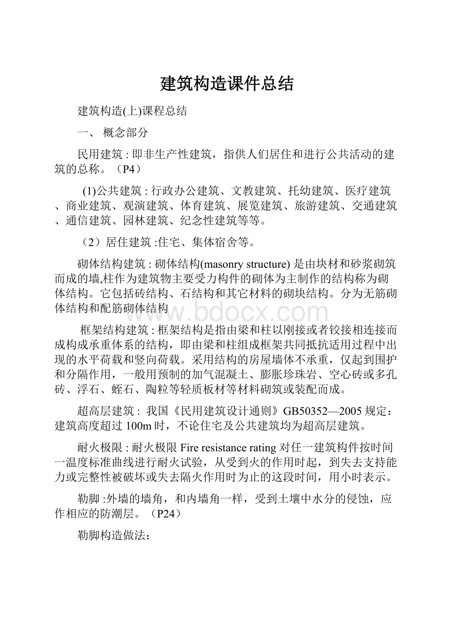 建筑构造课件总结.docx