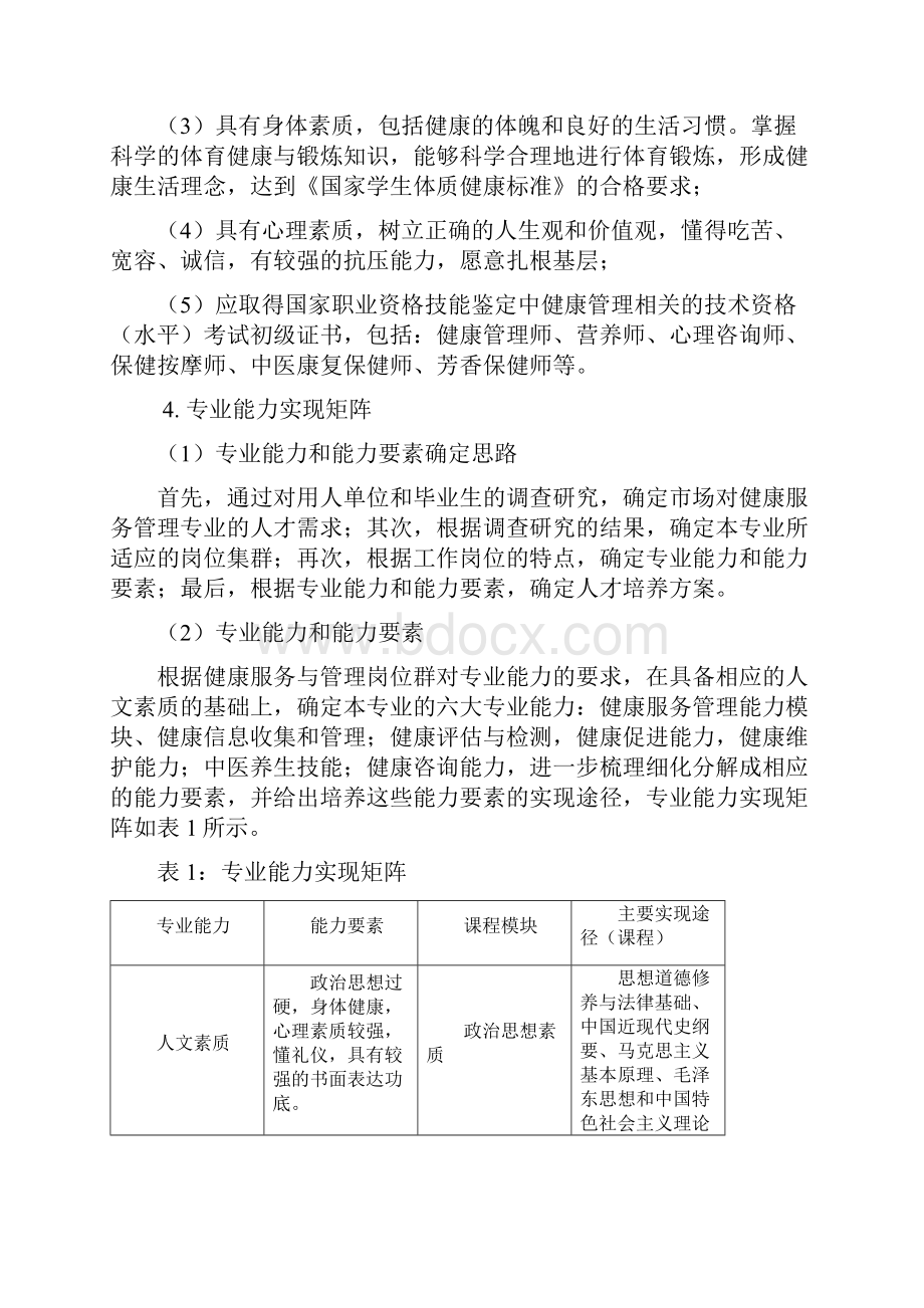 健康服务与管理专业本科人才培养方案.docx_第3页