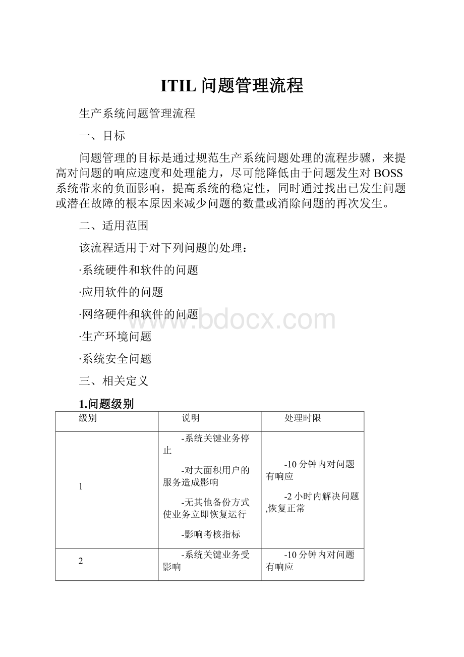 ITIL问题管理流程.docx