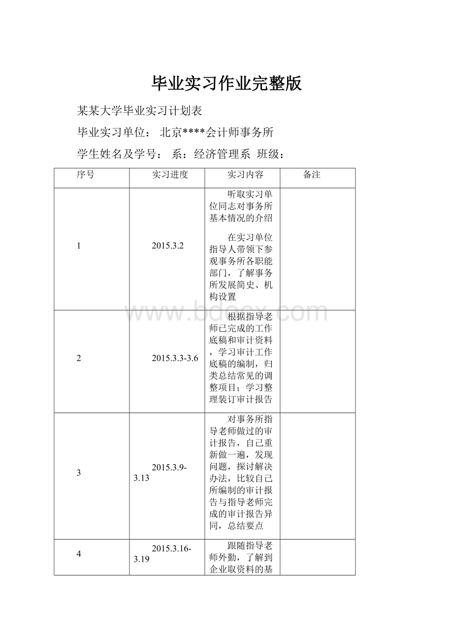 毕业实习作业完整版.docx