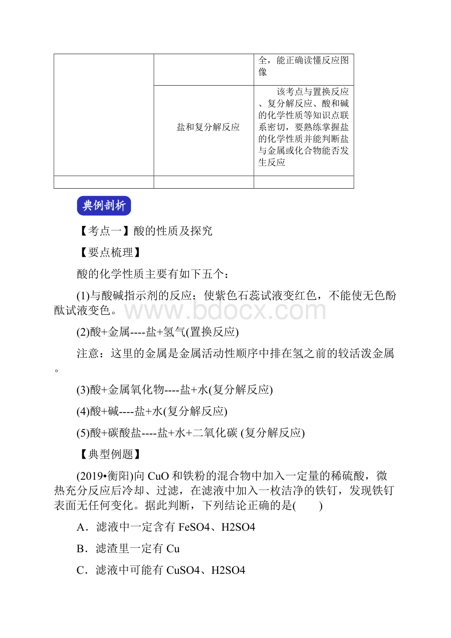 决胜中考化学压轴题揭秘 专题03 酸碱盐的性质及复分解反应讲练解析版.docx_第2页