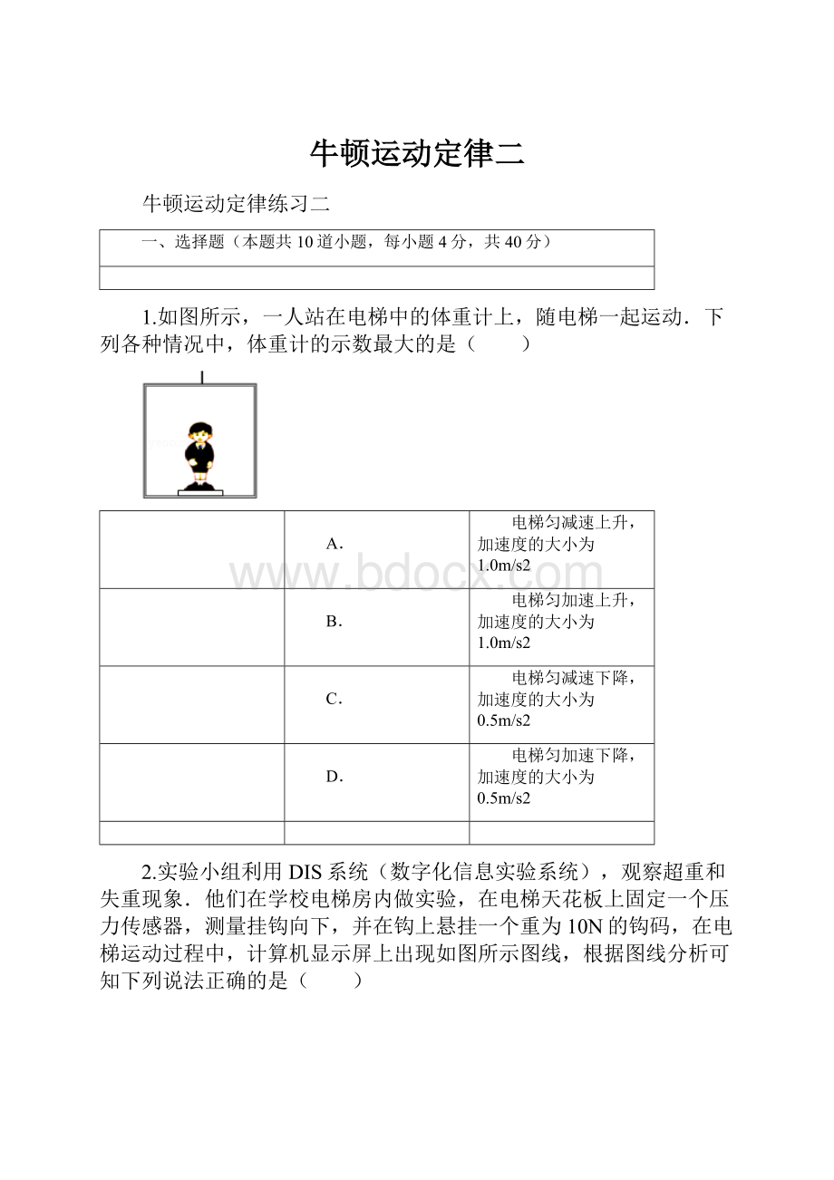 牛顿运动定律二.docx_第1页