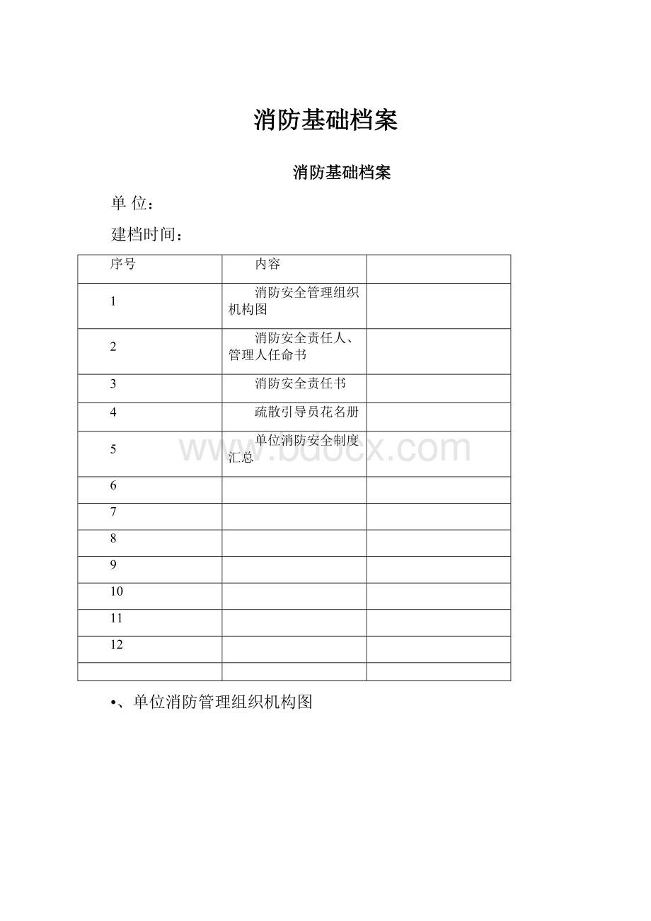 消防基础档案.docx