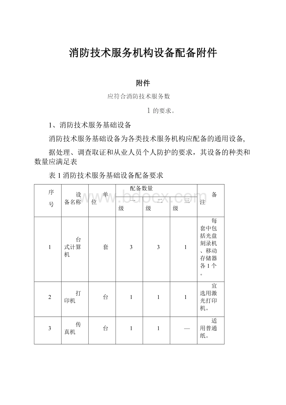 消防技术服务机构设备配备附件.docx