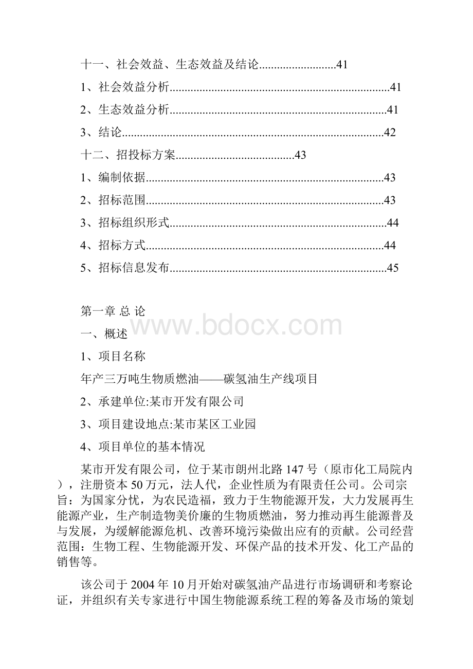 生物质燃油碳氢油生产线可行性研究报告.docx_第3页