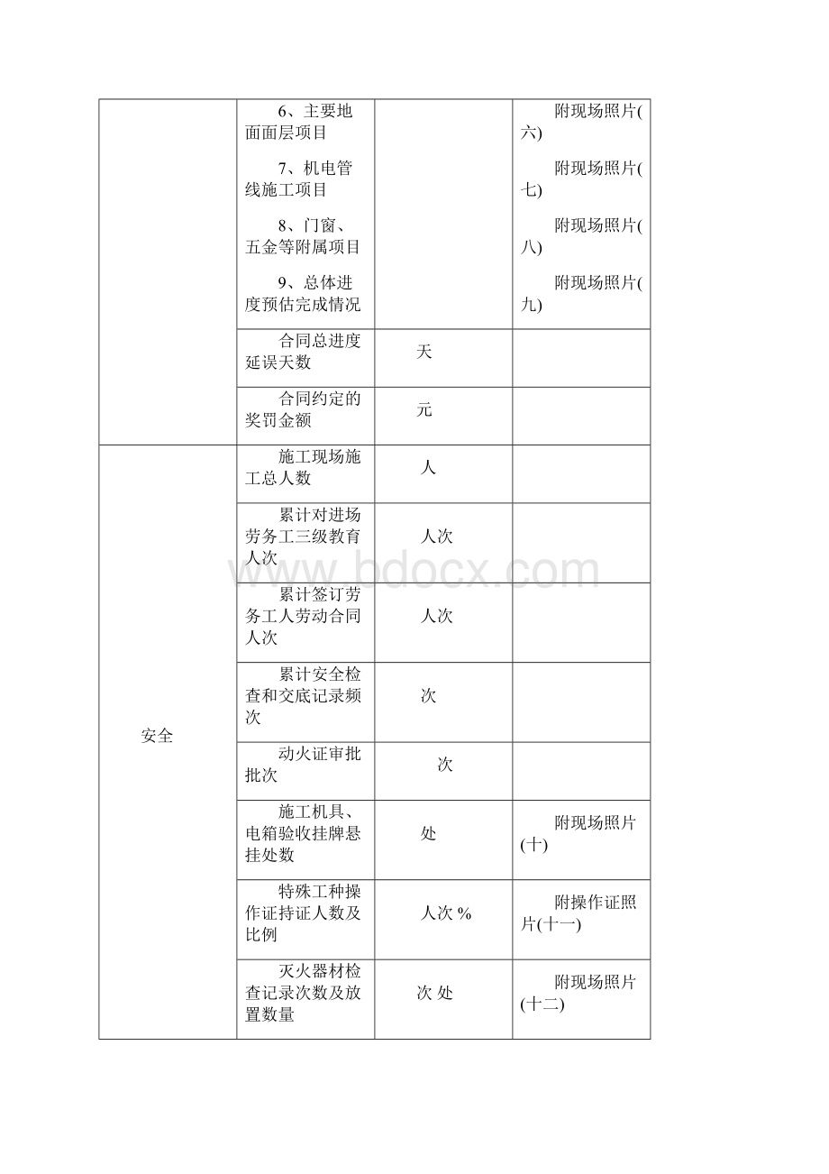 项目月报表格式.docx_第2页