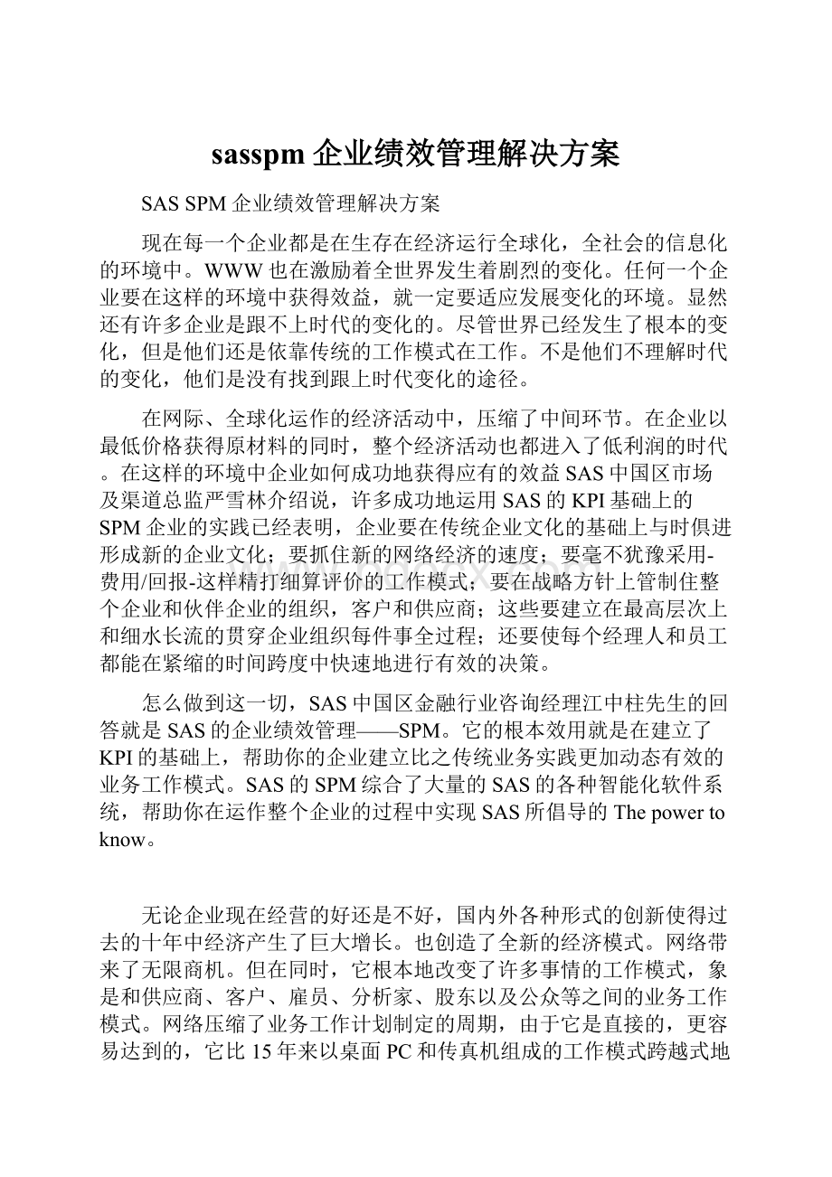 sasspm企业绩效管理解决方案.docx_第1页