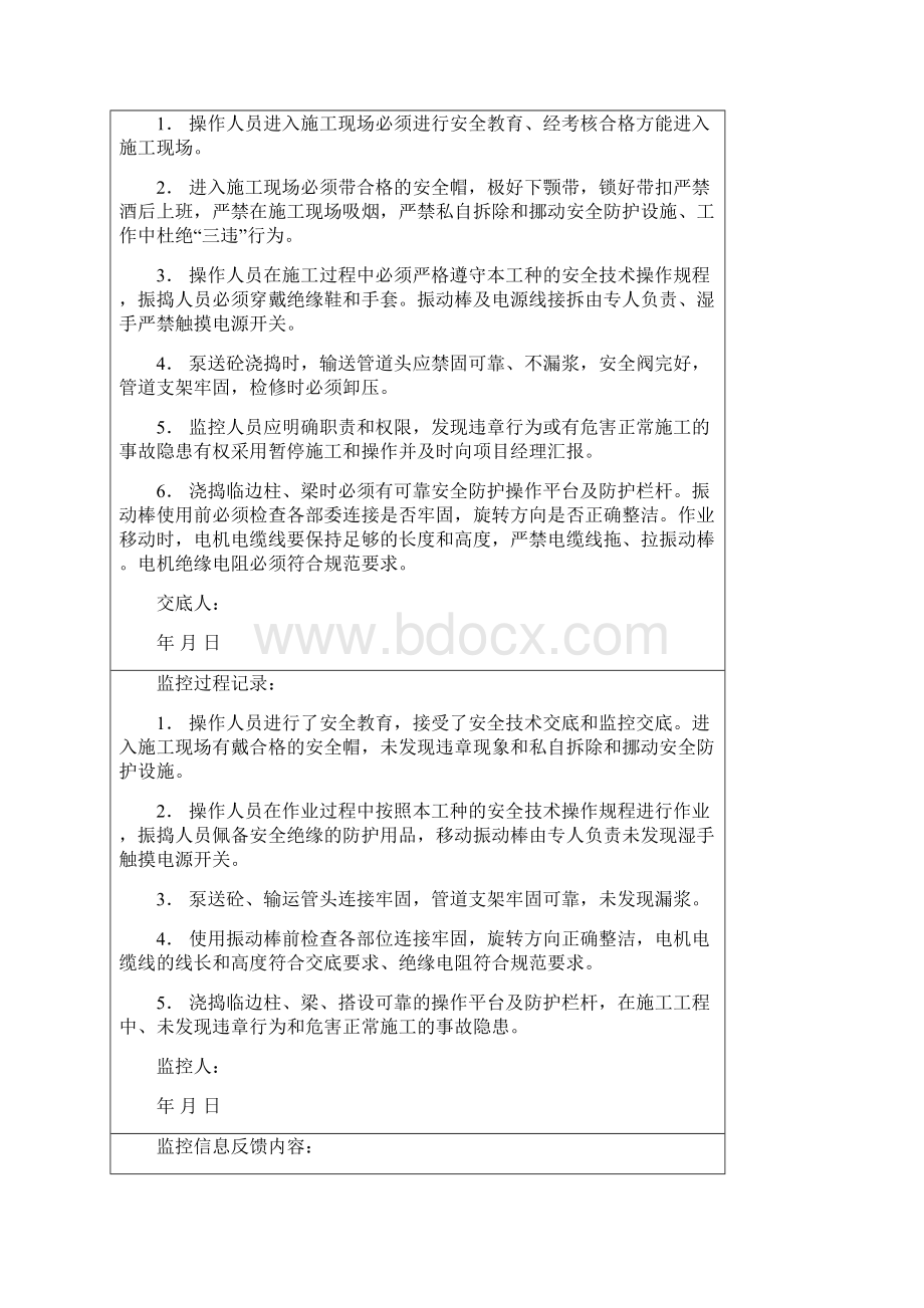 危险作业监控记录表全集.docx_第3页