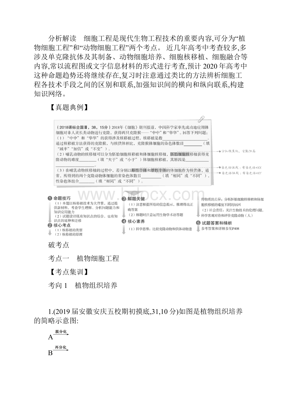 高考生物二轮习题专题28细胞工程word版有答案.docx_第2页