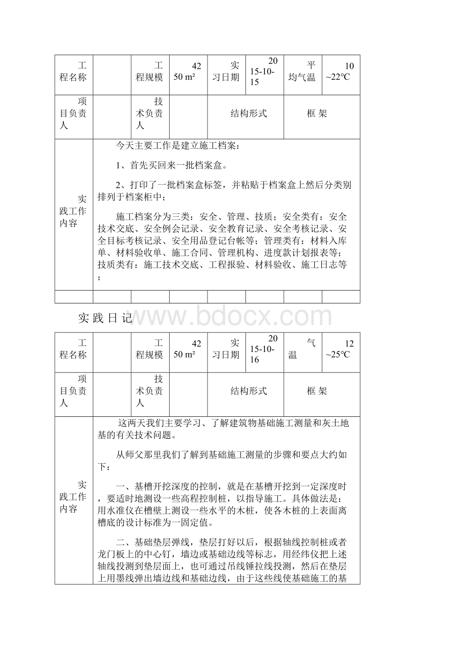 建筑施工与管理专业毕业实习日记.docx_第3页