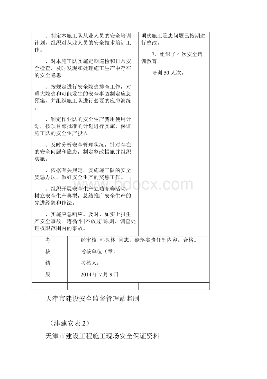 安全生产责任制考核表.docx_第2页