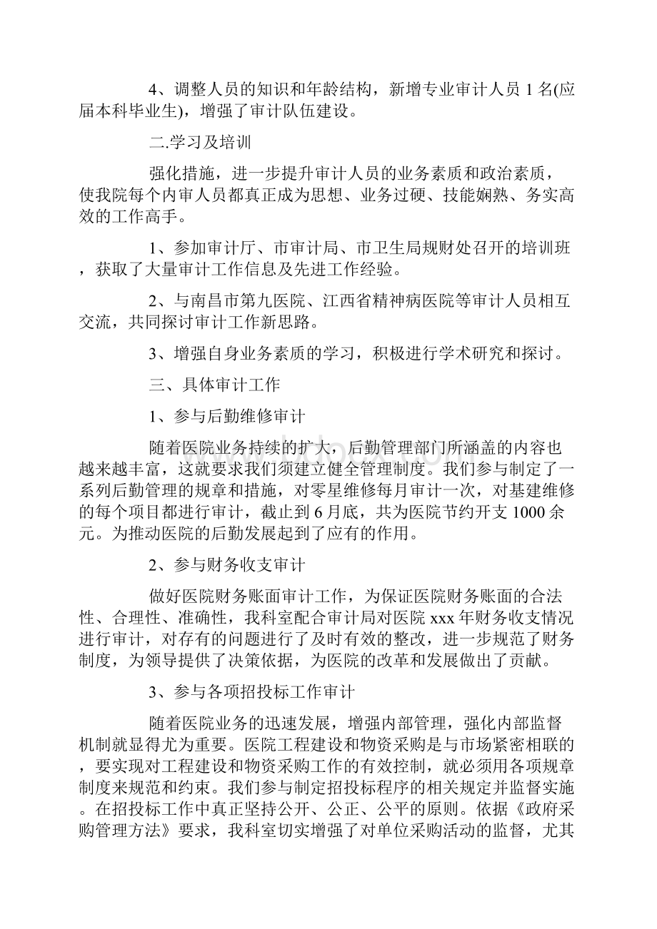 医院内部审计工作计划.docx_第2页