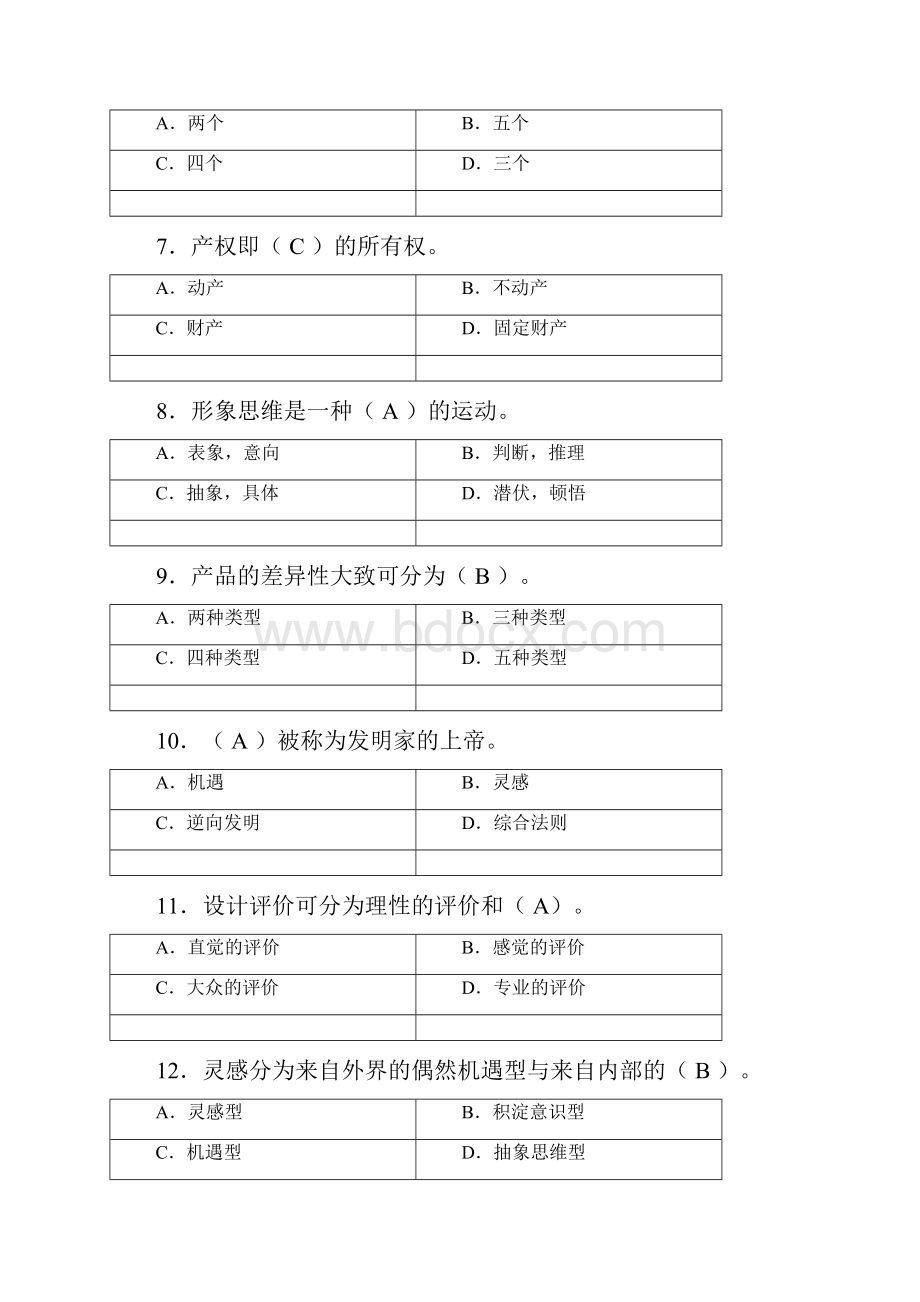 工业设计方法学答案DOC.docx_第2页