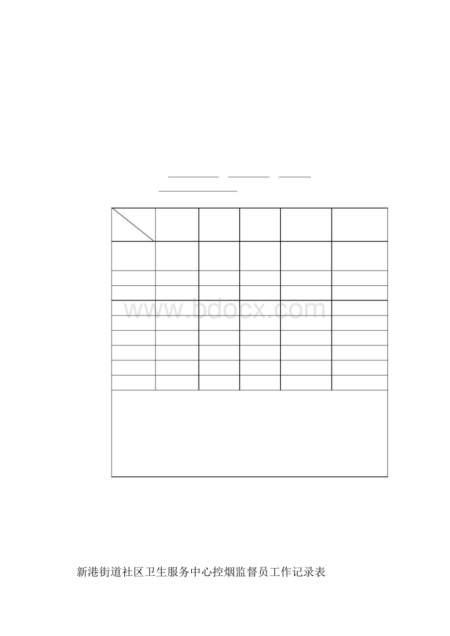 控烟监督员巡查员工作记录表.docx_第2页