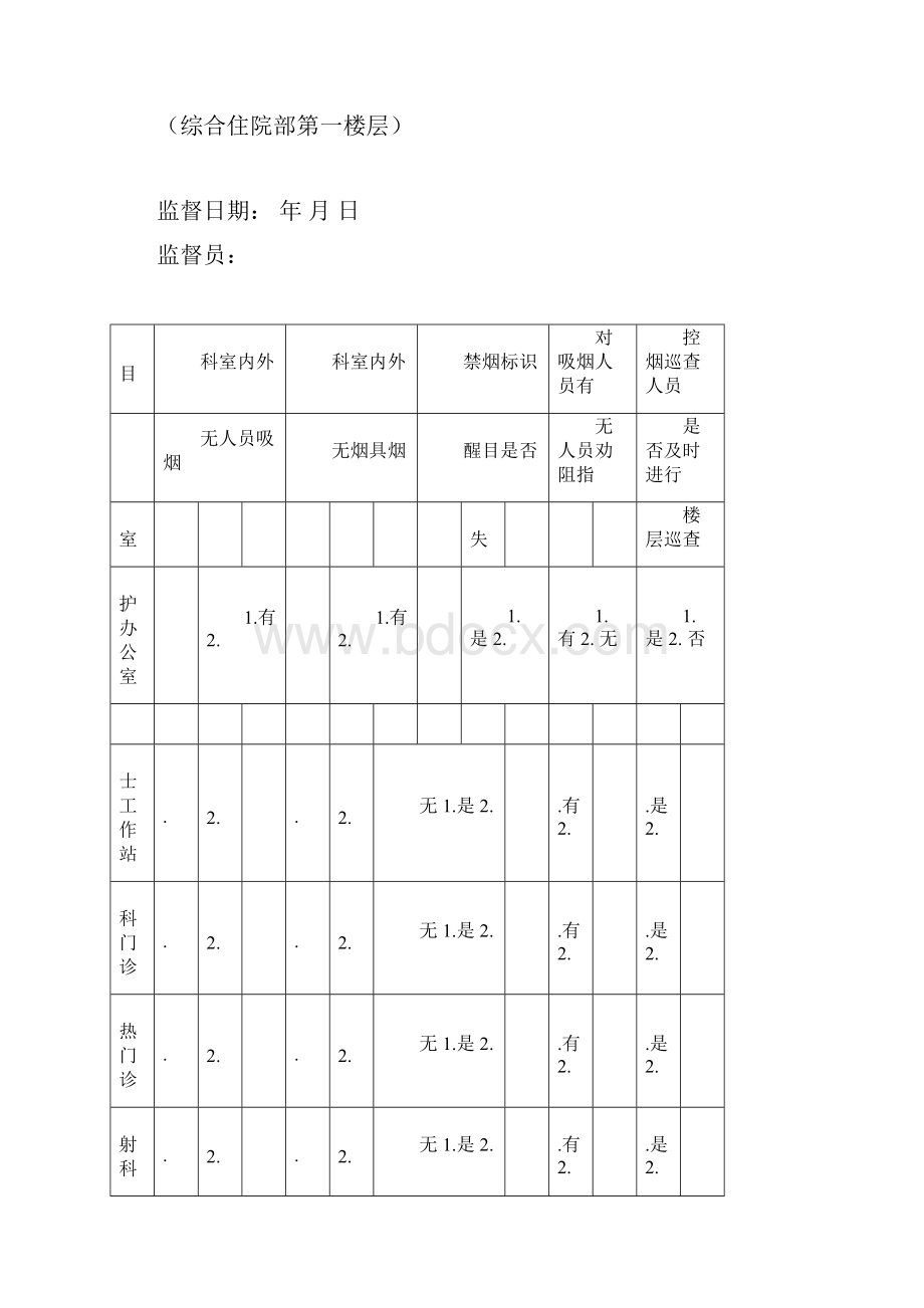 控烟监督员巡查员工作记录表.docx_第3页