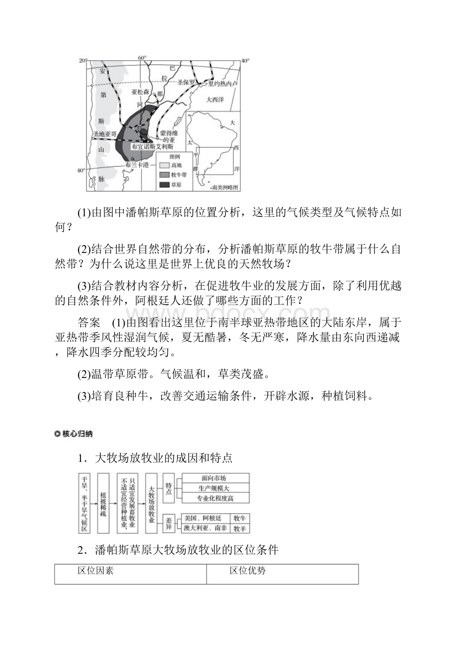 18版高中地理农业地域的形成与发展第三节以畜牧业为主的农业地域类型学案2180326215.docx_第3页