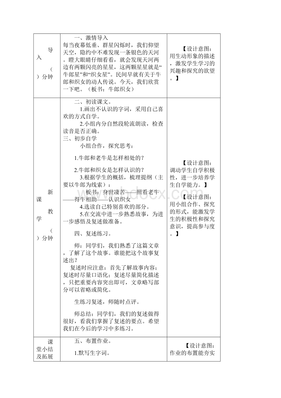 精品部编版五年级上册语文教案牛郎织女一 教案.docx_第2页