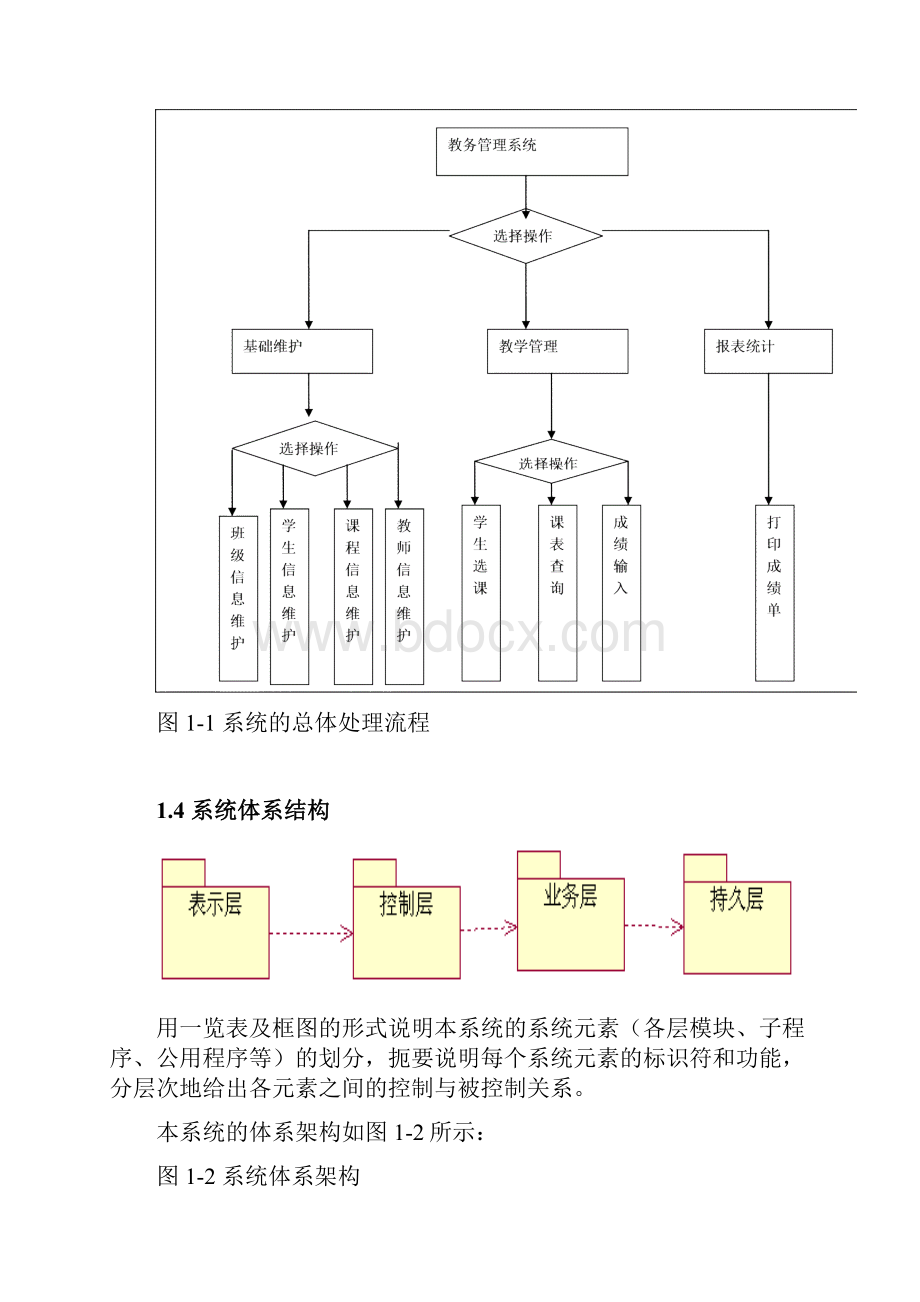 教务管理系统概要设计及详细设计.docx_第2页