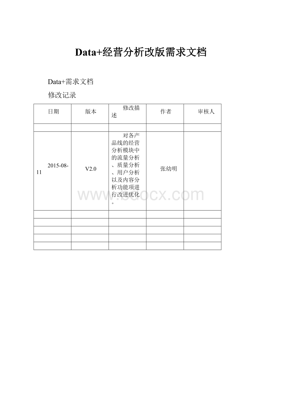 Data+经营分析改版需求文档.docx_第1页