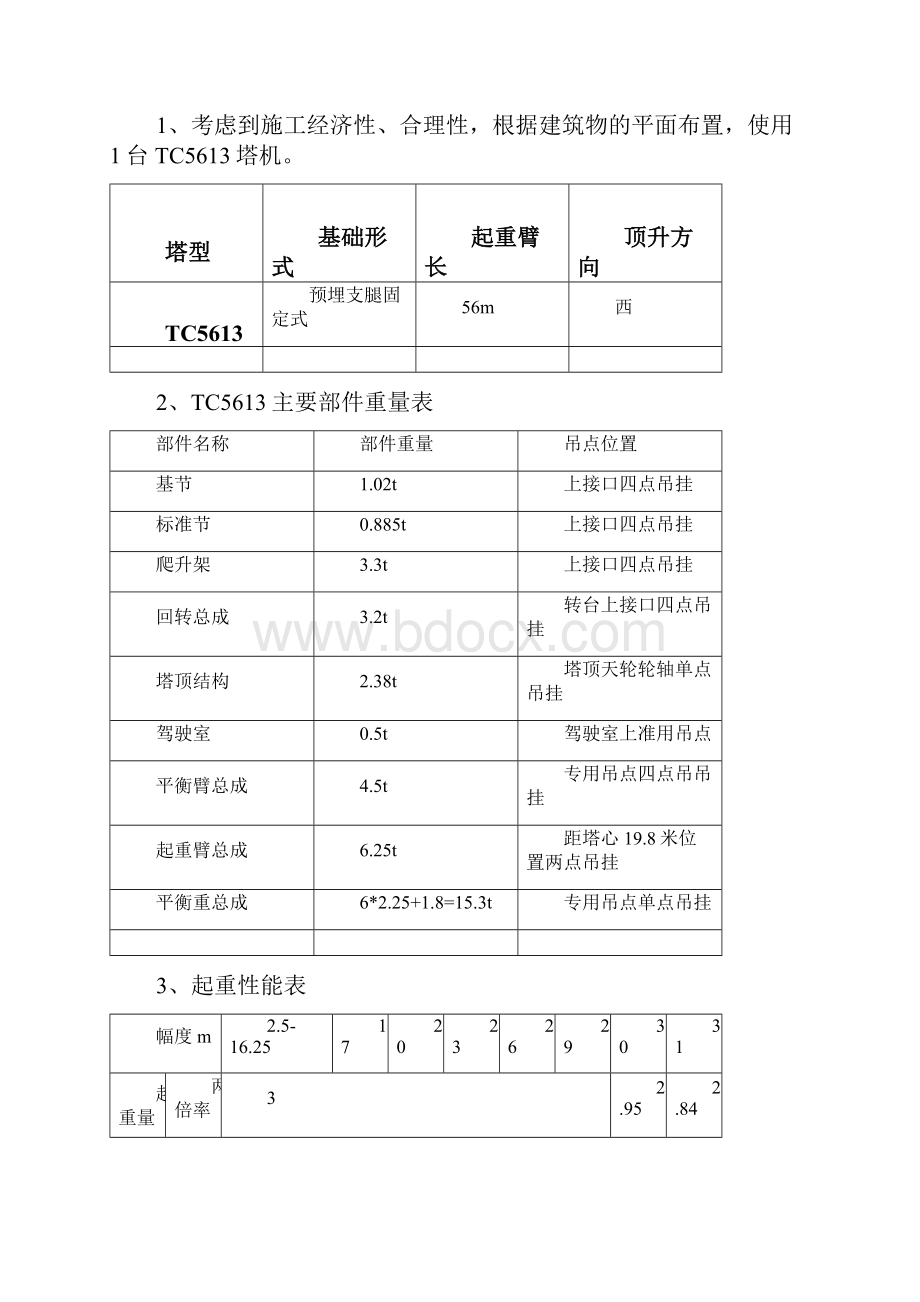 塔吊的QTZ80TC5613.docx_第3页