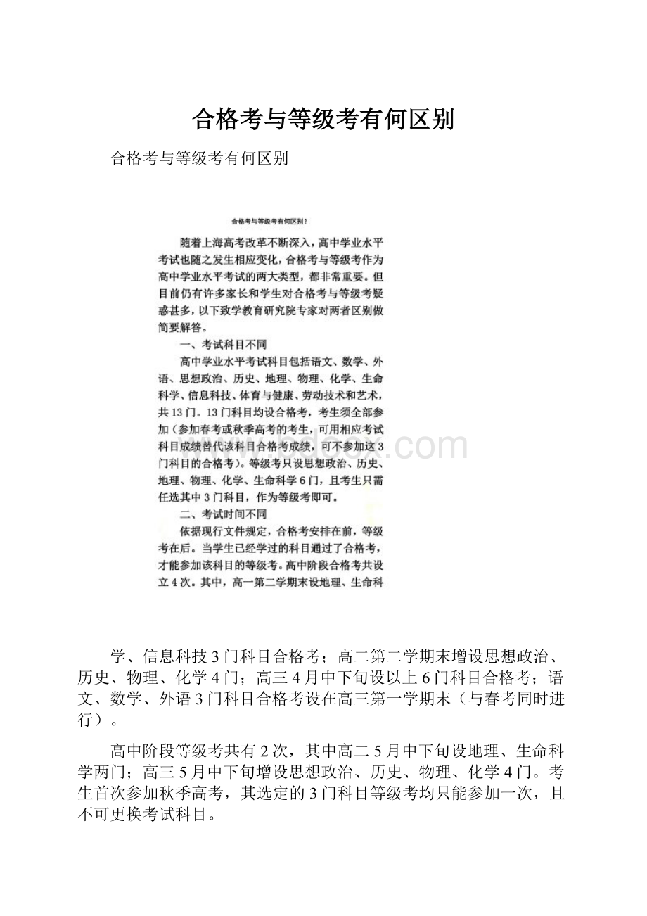 合格考与等级考有何区别.docx_第1页