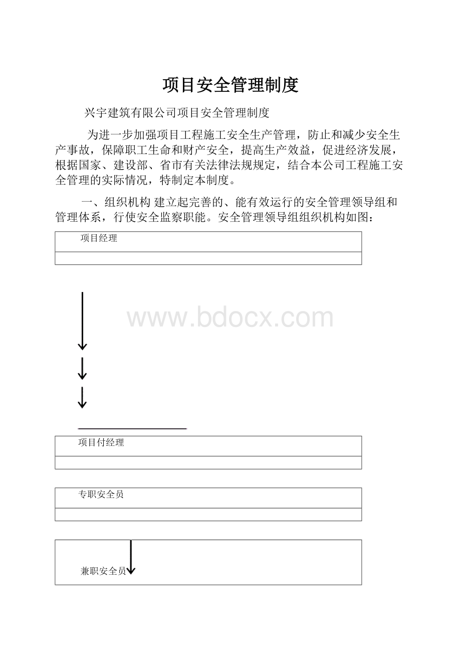 项目安全管理制度.docx