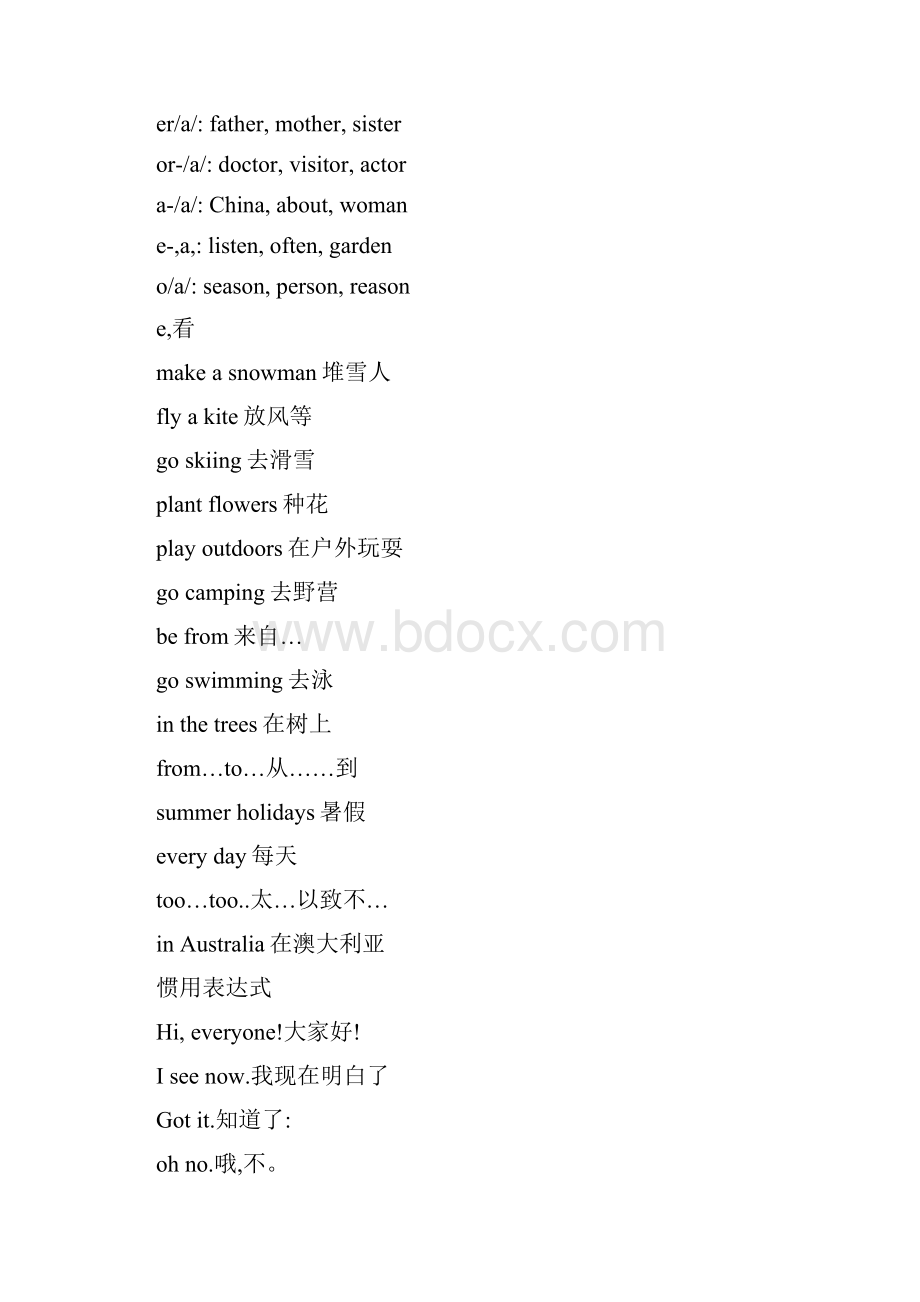 教科版五年级下册英语全册复习资料.docx_第2页