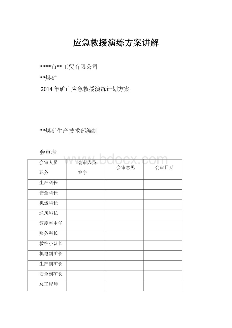 应急救援演练方案讲解.docx